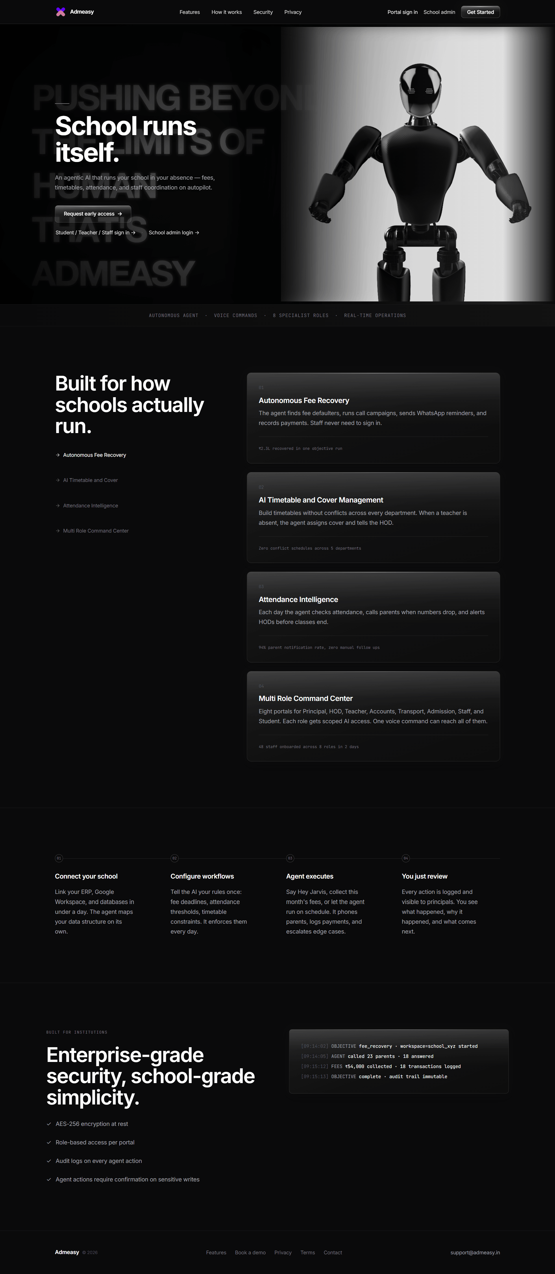 Admeasy AI landing page preview